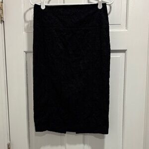 Express Midnight Lace Pencil Skirt